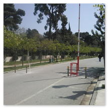Μπάρες ελέγχου εισόδου εξόδου οχημάτων